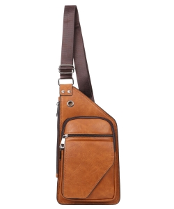 Fashion Sling Backpack C51053 BROWN
